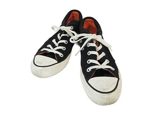 コンバース CONVERSE オールスター MAリブ OX 31304571 ローカット スニーカー 無地 23cm ブラック QQQ レディース