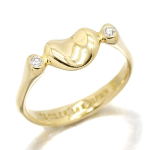 ティファニー TIFFANY＆Co. ビーン K18YG ダイヤモンド リング 9号 イエローゴールド750 指輪 ジュエリー 宝石 レディース アクセサリー