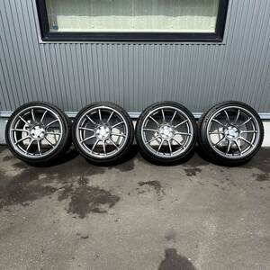 ヨコハマ YOKOHAMA ADVAN Racing RSⅢ 18×8J +37 PCD100 5H M14 HBR GTR／ミシュラン MICHELIN PILOT SPORTS 5 215/40R18 セット