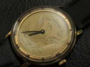 ウォルサム イーグルコイン WALTHAM 1585 ゴールド 革バンド(社外品) 手巻き 時計 ヴィンテージ オールド アンティーク