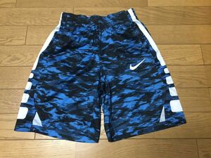 NIKE KID’S DRY ELITE STRIPE AOP SHORTS (両サイド内ポケット) size-M(平置き28cm) 新品 送料無料 NCNR