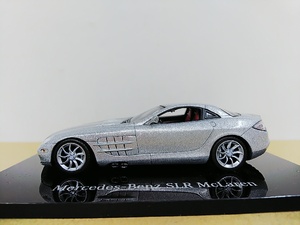 ■ベンツ特注 ミニチャンプス 1/43 Mercedes-Benz SLR McLaren 2003 クリスタルシルバー メルセデスベンツ マクラーレン モデルミニカー