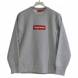 国内正規 新品 15AW SUPREME シュプリーム Box Logo Crewneck スウェット グレー S R2A-18327X