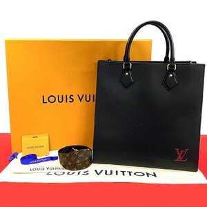 未使用保管品 箱 袋付き LOUIS VUITTON ルイヴィトン サックプラ PM エピ レザー 2way ハンドバッグ ショルダーバッグ ブラック 74383