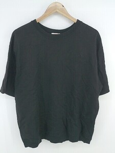 ◇ BEAUTY & YOUTH ビューティアンドユース UNITED ARROWS 無地 半袖 Tシャツ カットソー サイズL ブラック メンズ P