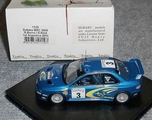 1119 1/43 スバル インプレッサ WRC 3号 バーンズ アルゼンチン 2000 優勝 SUBARU IMPREZA