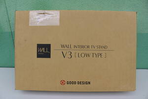 ①　ナカムラ　NAKAMURA　32～80V型対応 テレビスタンド WALL V3 ロータイプ ウォールナット WLTVB5238　未使用　箱痛み品