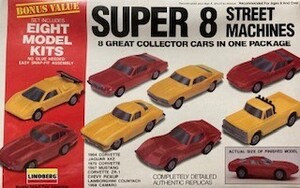 ■貴重品■スーパー 8 ストリートマシン 8 Vintage 1991 LINDBERG Super 8 Street Machine Set Scale 1/64 シボレーC / K　シボレーカマロ