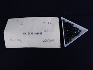 3372△未使用 チェコビーズ M.C.GLASS BEADS MONTANA モンタナ SUPERIOR CRYSTAL