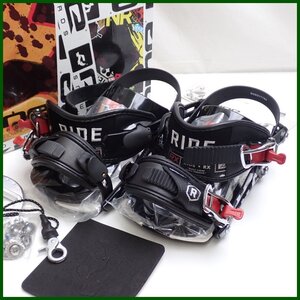 ★未使用 RIDE/ライド スノーボード用 ビンディング/バインディング M 23-26cm/ブラック/外箱等付属/スノボ&1123200024