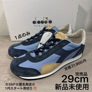 1円スタート売切り 新品未使用 29cm 1点のみ 完売品 Diadora heritage ディアドラ ヘリテージ EQUIPE ITALIA エキップ イタリア スニーカー