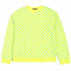 極美品▼ルイヴィトン 23SS Monogram Print Chewneck Sweat Shirt モノグラム総柄 クルーネック トレーナー スウェット XL 箱付き 正規品