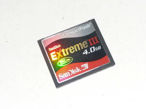 動作保証！SanDisk ExtremeⅢ CFカード 4GB