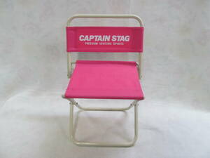 CAPTAIN STAG キャプテンスタッグ アウトドア レジャーチェア イス 折りたたみ椅子 ピンク 