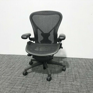 HermanMiller ハーマンミラー オフィスチェア アーロンチェア Bタイプ ブラック 中古 IO-865634B