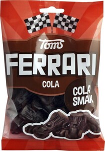 Toms FERRARI トムズ フェラーリ 車型 コーラ味 グミ デンマークのお菓子です 4袋×120g デンマークのお菓子です