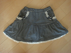☆【USED】motherways マザウェイズ☆インナーパンツ付スカート サイズ130　美品♪