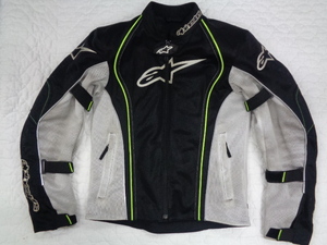 ・Sサイズ★Alpinestars アルパインスターズ BONNEVILLE AIR JACKET ボンネビル エア ジャケット ブラック／ホワイト／イエローFLUO★