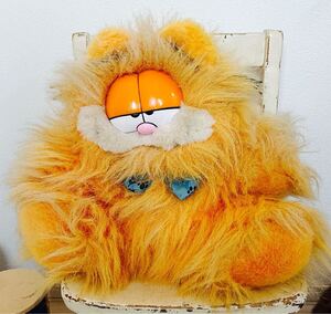 超レア　美品　70年代　ガーフィールド　毛むくじゃら　ぬいぐるみ　ビンテージ　garfield