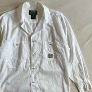 希少! 90s POLO COUNTRY ワークシャツ ポプリン S ビンテージ Ralph Lauren ジャケット ラルフローレン 80s