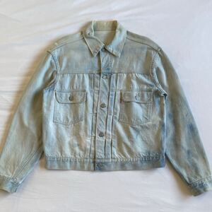 ハギ付き! 50s Levi’s 507xx ブリーチ デニムジャケット 2ND セカンド Gジャン ヴィンテージ オリジナル USA製 リーバイス 506 557 60s