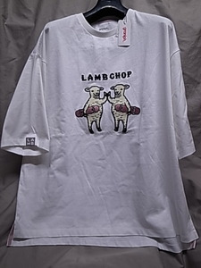 New!★グラニフ Design Tshirts Store graniph LAMB CHOP ラムチョップ 刺Tシャツ Lサイズ★アーカイブarchive