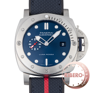 OFFICINE PANERAI オフィチーネパネライ サブマーシブル クアランタ クアトロ ルナ ロッサ PAM01391 保証書2024年