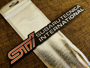 新製品！【大型エンブレム】高品質なスバル【sti】金属製エンブレム A