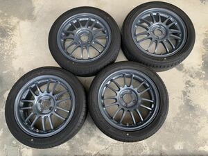 195/50R16 YH BluEarth-GT AE51 21年 9分山 RAYS RE30 CLUB SPORTⅡ 16×6JJ 限定希少色 マットライトグレー 中古品 送料込み 手渡し希望