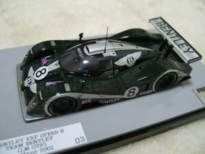 ★ 1/43 リアクト完成品 BENTLEY EXP SPEED 8 LM2001