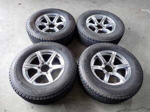 YS13021【送料無料265/65R17】サーフ プラドなどに 2021年製 BS DM-V3 中古スタッドレス ▼17×7.5J 139.7/6H ET25▼【個人宅配達不可】