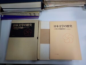 K5853◆日本文学の歴史 別巻 日本文学地図 地図7葉・附索引 角川書店 函破損・シミ・汚れ・折れ有(ク）