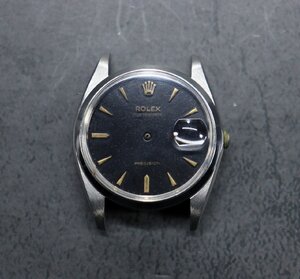 【行董】ロレックス ROLEX パーツ取り用 Ref.6694 cal.1215手巻き プレシジョン オイスター デイト腕時計 黒字文字盤 B351 XX000ABZ19