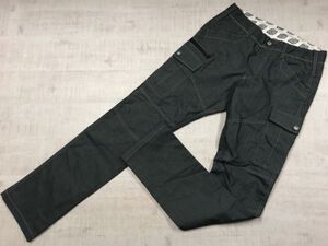 ディッキーズ Dickies アメカジ スケート ワークウェア 作業着 マルチポケット ストライプ カーゴ パンツ ボトムス メンズ M 紺