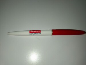  本物 ノベルティ　赤　Supreme　ペン　 Box Logo　ボールペン　