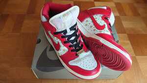 2003年モデル NIKE DUNK HIGH PRO SB SUPREME 307385-161 Red Stars ナイキ ダンク ハイ シュプリーム 赤星 28.0 US10