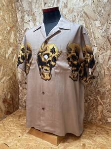 WACKO MARIA ワコマリア × 56 TATTOO STUDIO 21ss 56TS-WM-HI01 S/S HAWAIIAN SHIRT 半袖 アロハシャツ スカル size M