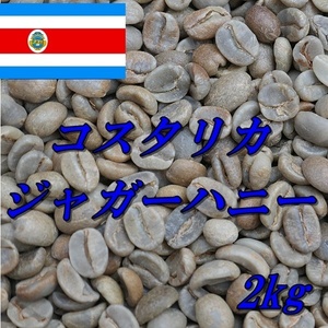 コーヒー生豆　コスタリカ　SHB　ジャガーハニー 2kｇ 送料無料 グリーンビーンズ