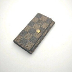 ルイヴィトン　LOUISVUITTON　キーケース　４連　　ダミエ　メモ２