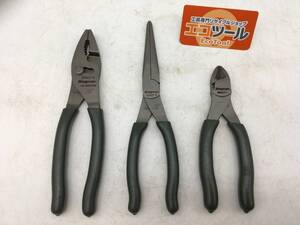 【未使用に近い】〇Snap-on/スナップオン プライヤー ニッパー 三点セット 86ACF/911ACF/411CF [ITMX7YOBTDLI]