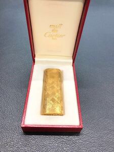 Cartier カルティエ ガスライター オーバル ゴールドカラー　箱付き