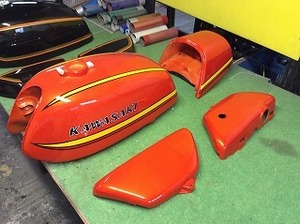 350ss S2A　キャンディーオレンジ　 ウレタン塗料250gセット