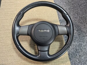 MOMO タント純正OP ステアリングホイール ホーンパット付 モモステアリング　ムーヴコンテにも