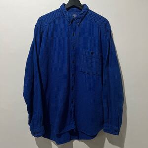 珍品　80〜90s OLD GAP ネルシャツ　千鳥柄　 ビンテージ　 ボタンダウン　オールドギャップ　1円スタート