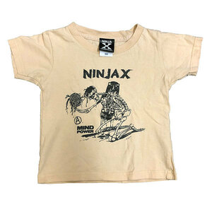 NINJA X (ニンジャエックス) キッズ ベビー Tシャツ 中古【古着】BB-Sampling Baby・Kids T-shirt Natural (100サイズ)