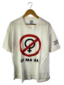 SCREEN STARS◆90s/USA製/NO MAAM/Tシャツ/XL/コットン/ホワイト