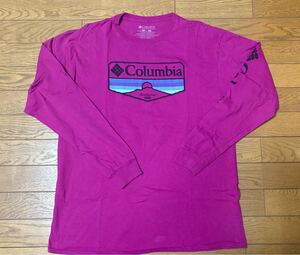 COLUMBIA LONG SLEEVE T-SHIRTS size-L(着丈72身幅55) 中古 送料無料 NCNR