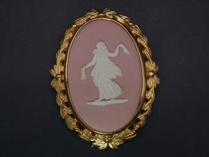 【501】WEDGWOOD ウェッジウッド ブローチ ヴィンテージ ビンテージ アクセサリー TIA