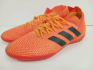 [16B-65-094-1] adidas アディダス ネメシス タンゴ フットサルシューズ ゼスト×コアブラック×ソーラーレッド サイズ28cm