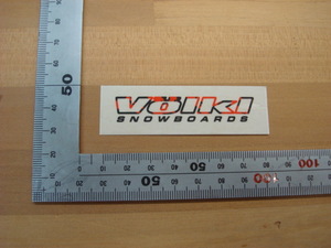 新品Volkl SNOWBOARDS (フォルクルスノーボード)ステッカー ⑩